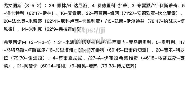 尤文图斯客场大胜佛罗西诺，继续领跑积分榜